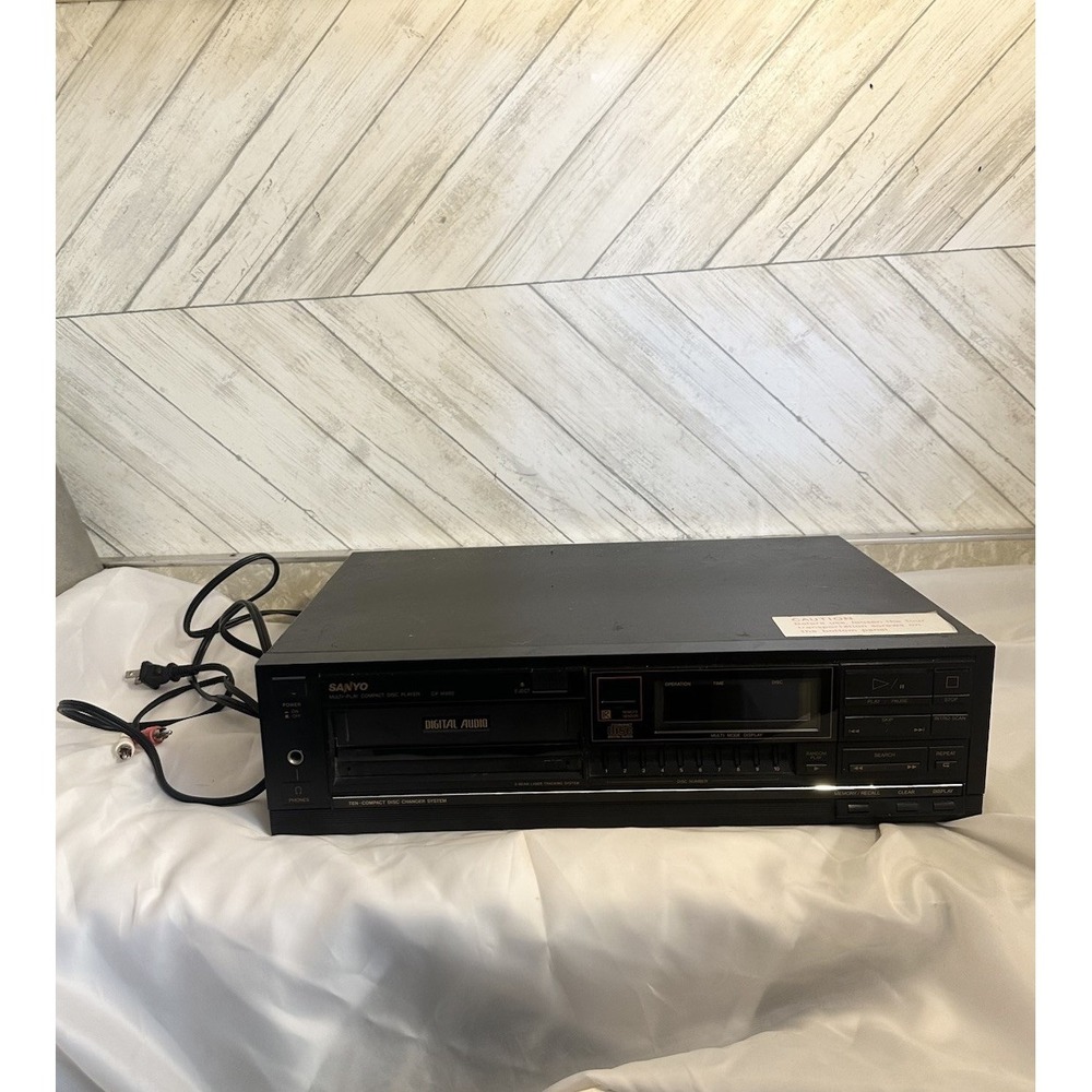 Sanyo CP M980 10 Disc CD Changer Player Vintage Multi Play Used